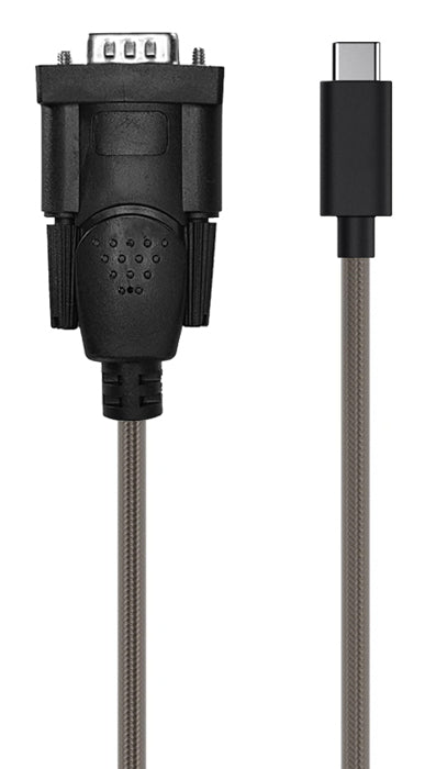 CABLETIME καλώδιο USB-C σε RS232 UCRS232, 28AWG, 1m, διάφανες-μαύρο