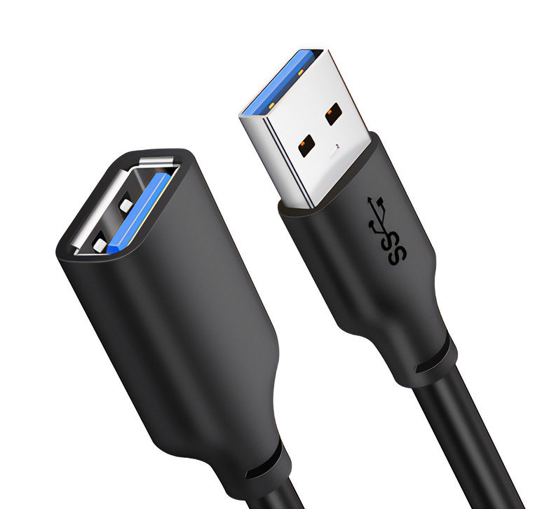 CABLETIME καλώδιο προέκτασης USB CT-AMAFN, 5Gbps, 1m, μαύρο