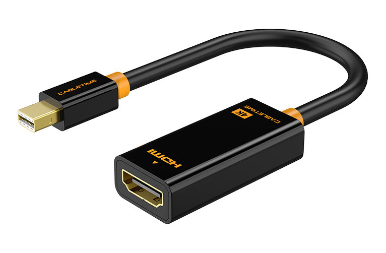 CABLETIME αντάπτορας mini DisplayPort σε HDMI CT-AV589-02G4K, 4K/30Hz, μαύρος
