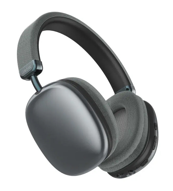 CELEBRAT headphones A39, ασύρματα & ενσύρματα, micro SD, 40mm, 400mAh, μαύρα