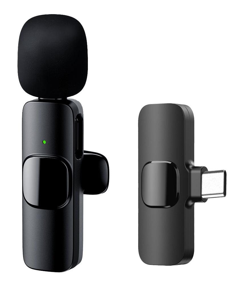 APEXEL ασύρματο μικρόφωνο APL-MIC003, USB-C, 2.4GHz, μαύρο