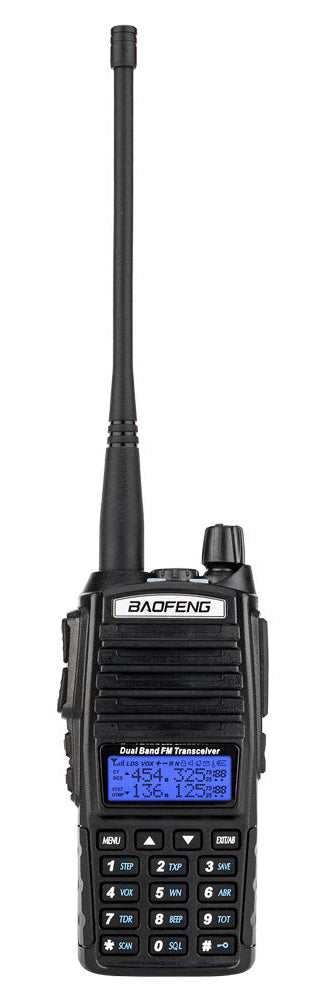 BAOFENG ασύρματος πομποδέκτης UV-82, VHF/UHF, 5W, μαύρος