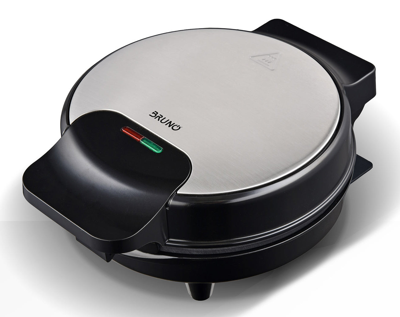 BRUNO BRN-0253 Βαφλιέρα 1000W, στρόγγυλη 19εκ., βαθιά, inox-μαύρη