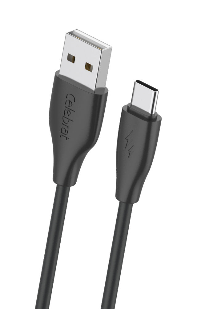 CELEBRAT καλώδιο USB-C σε USB CB-31A, 3A, 480Mbps, 1m, μαύρο