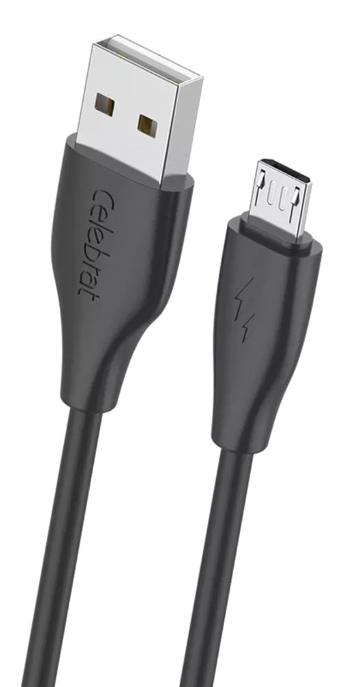 CELEBRAT καλώδιο micro USB σε USB CB-31, 3A, 480Mbps, 1m, μαύρο