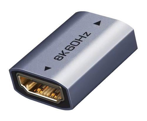 CABLETIME αντάπτορας HDMI CT-HEF8K-AG, 8K/60Hz, 4K/120Hz, 48 Gbps, γκρι