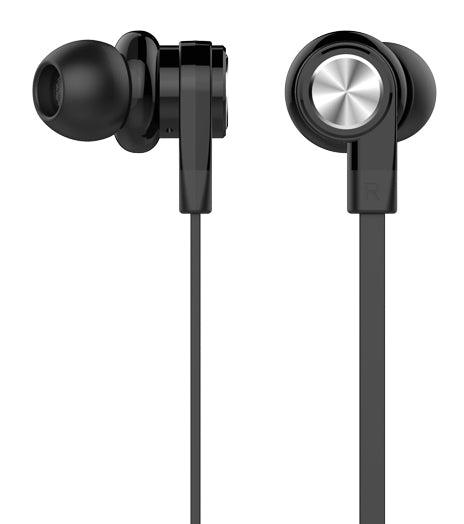 CELEBRAT earphones με μικρόφωνο D9, 3.5mm σύνδεση, Φ10mm, 1.2m, μαύρα