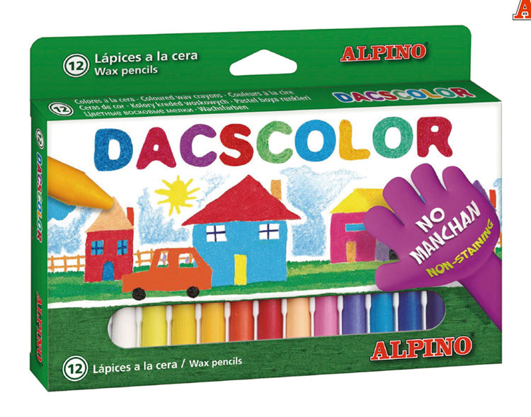 ALPINO χρωματιστές κηρομπογιές DC050290, 12 τμχ