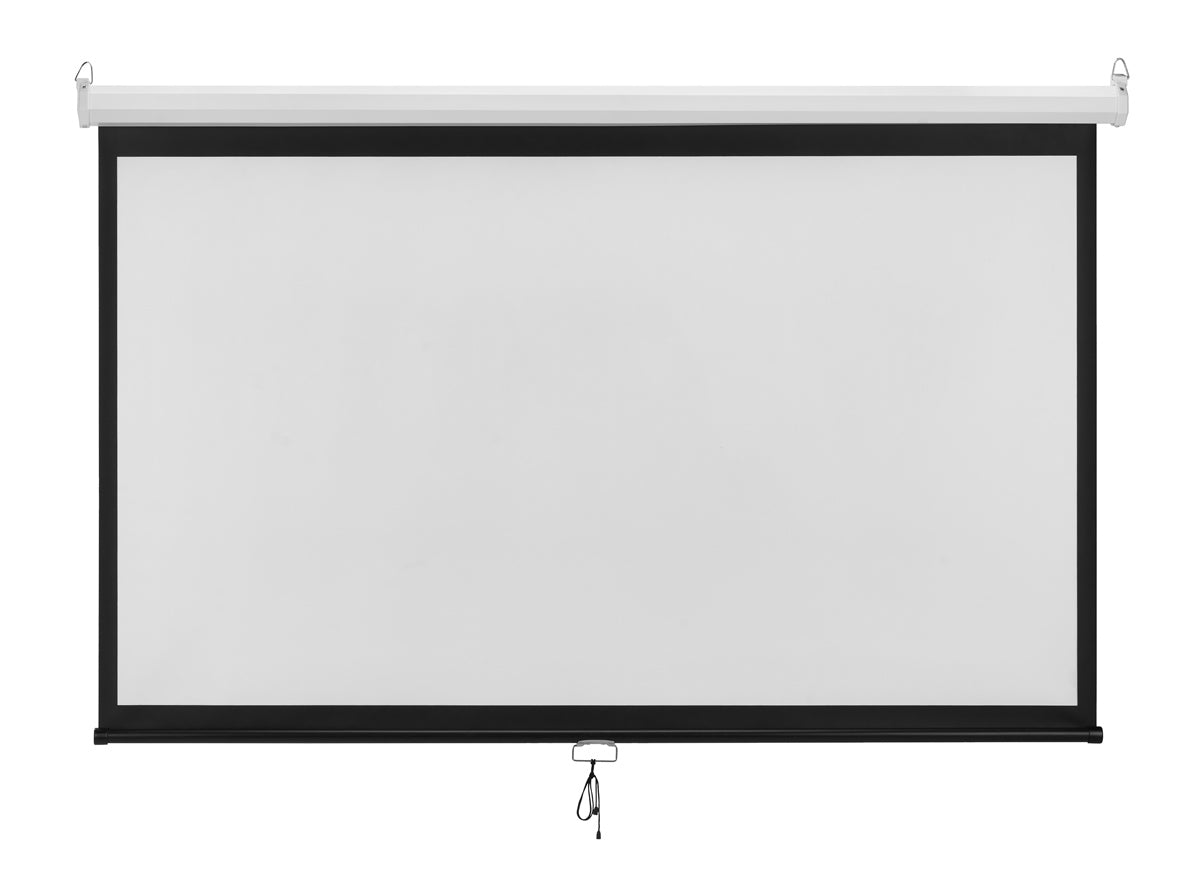 BRATECK οθόνη προβολής projector τοίχου/οροφής ESBA100, 221x124cm, 16:9/100", πτυσσόμενη