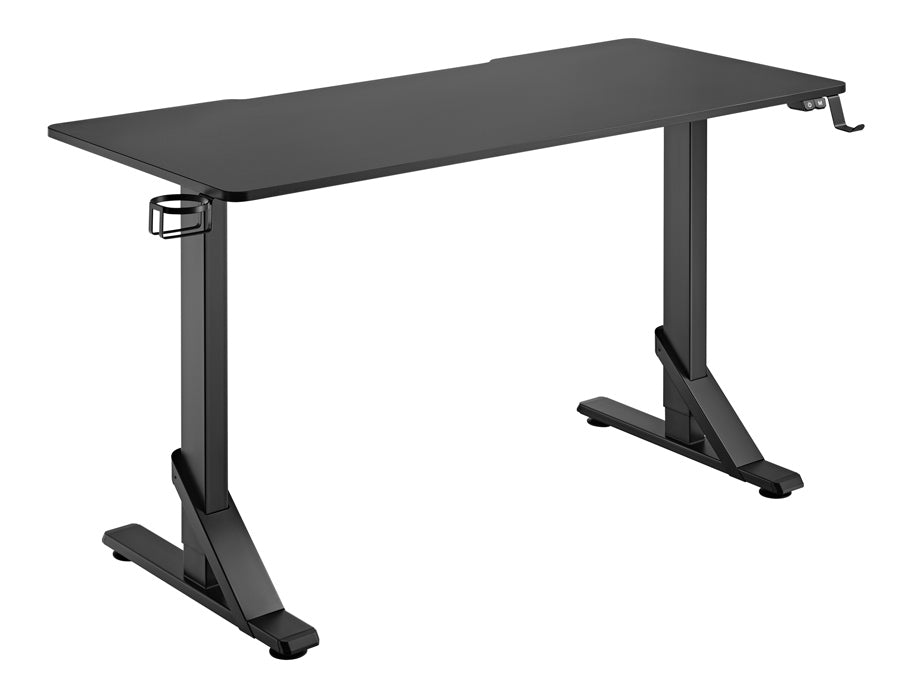 BRATECK gaming γραφείο GMD11-3, ρυθμιζόμενο ύψος, 136x60cm, RGB, μαύρο