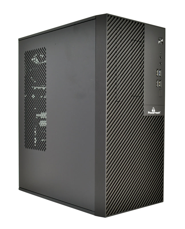 POWERTECH PC Case PT-1101 με 550W PSU, Micro-ATX, 265x168x353mm, μαύρο